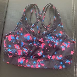 lululemon printed sports bra